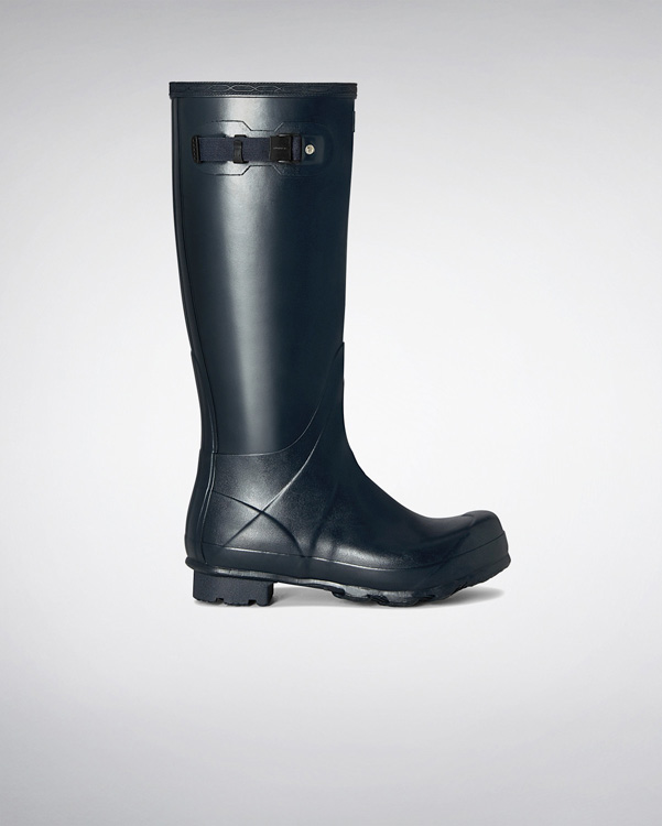  Hunter men's norris field wellington boots : navy