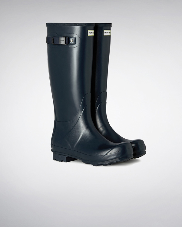  Hunter men's norris field wellington boots : navy