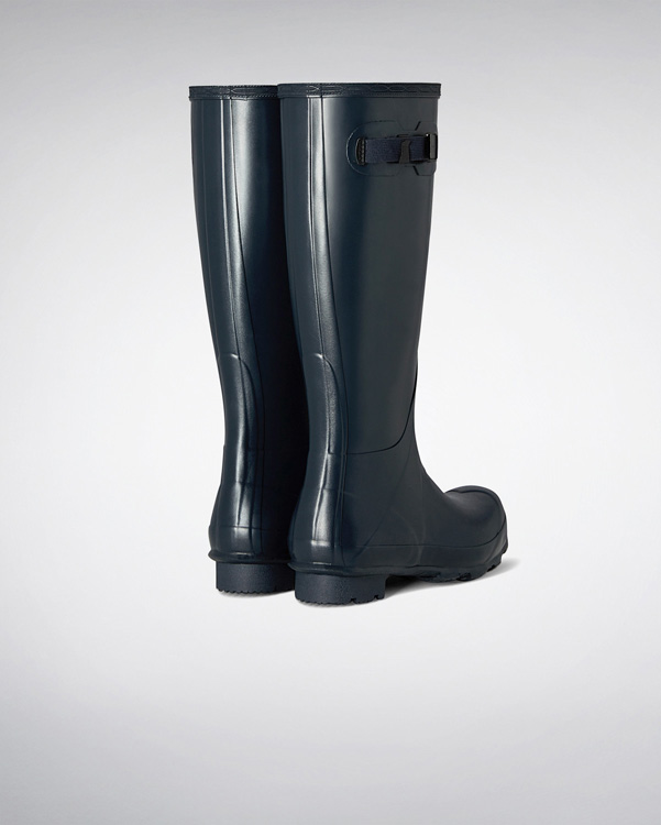  Hunter men's norris field wellington boots : navy