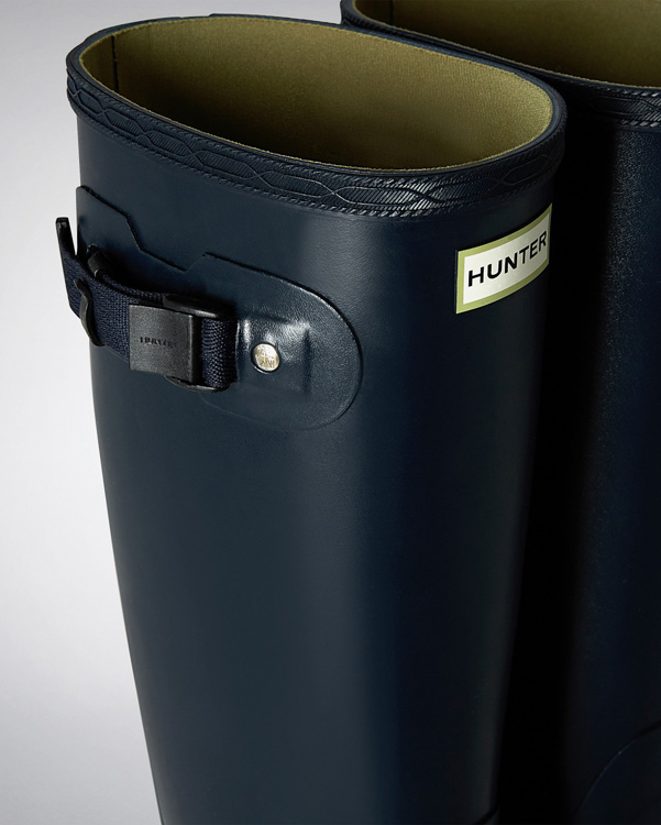  Hunter men's norris field wellington boots : navy