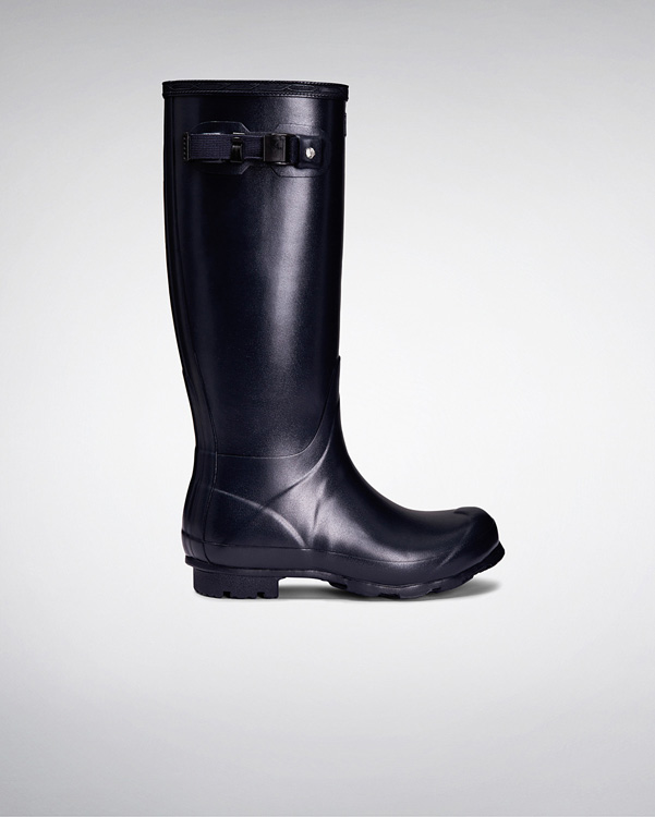  Hunter women's norris field wellington boots : navy