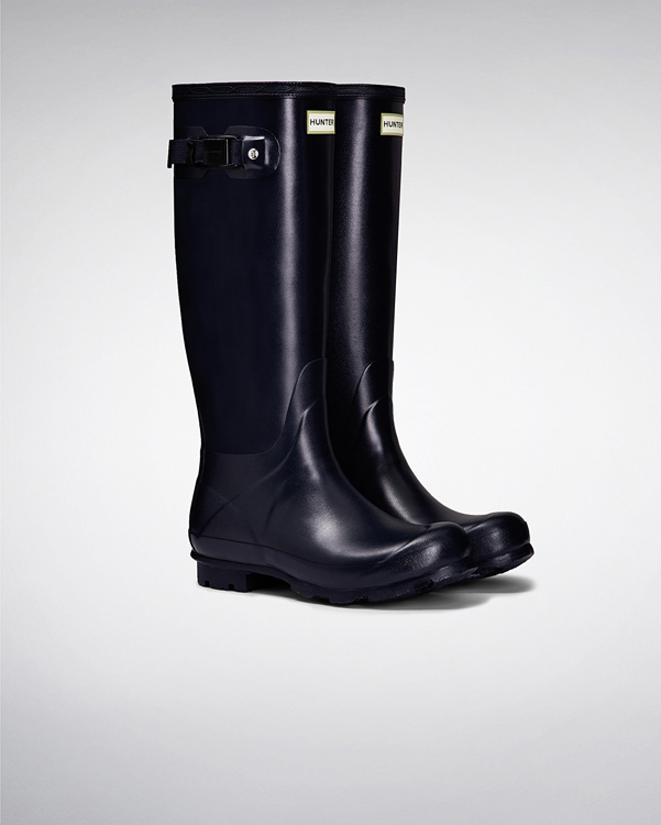  Hunter women's norris field wellington boots : navy