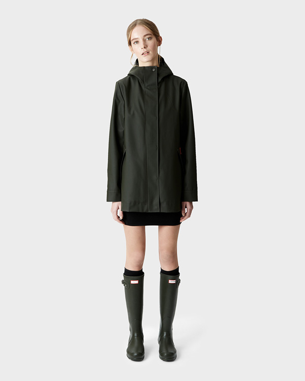  Hunter women's original rubberised smock : dark olive