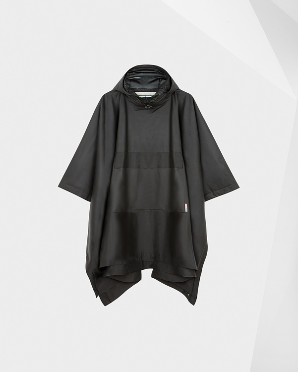  Hunter original vinyl poncho : black