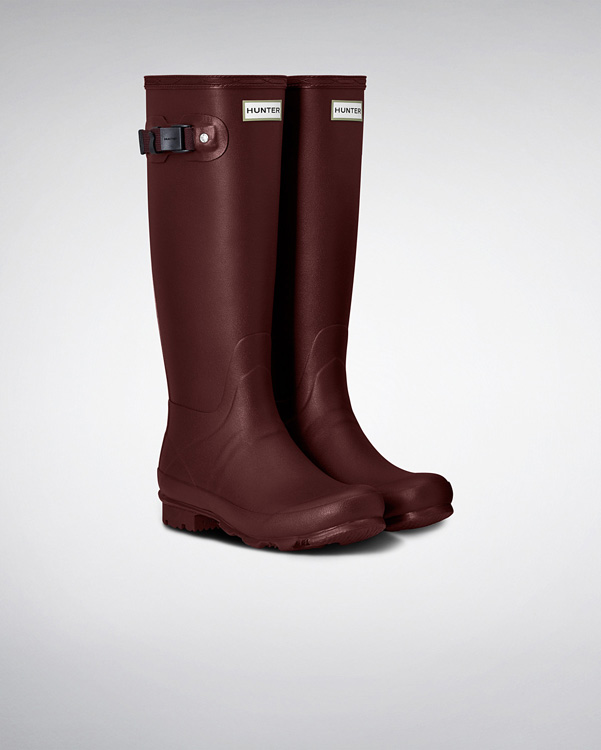  Hunter women's norris field wellington boots : dulse