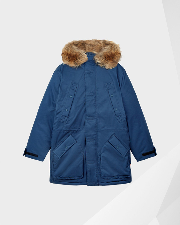  Hunter men's original insulated parka jacket : mineral