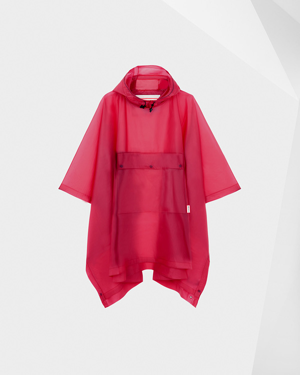  Hunter original vinyl poncho : bright pink