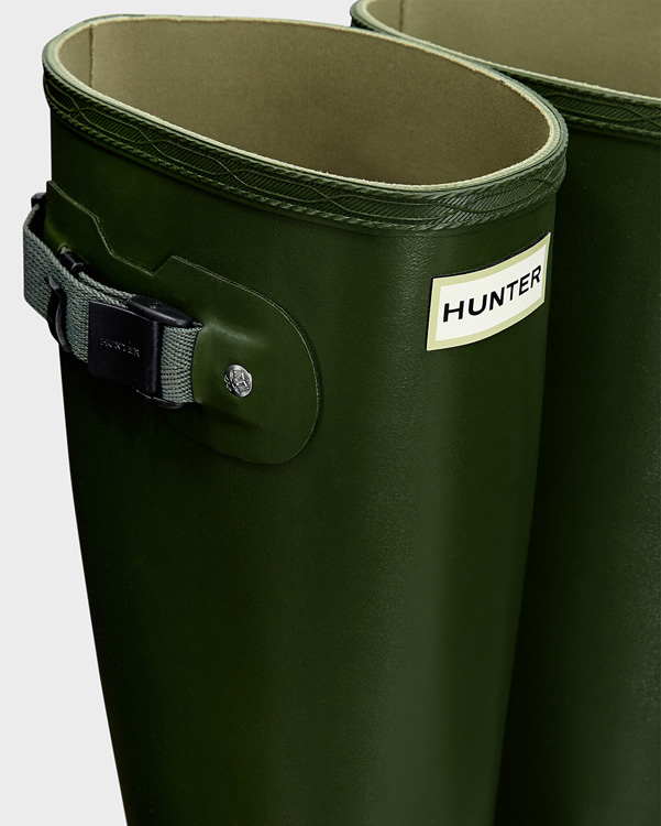  Hunter men's norris field wellington boots : vintage green