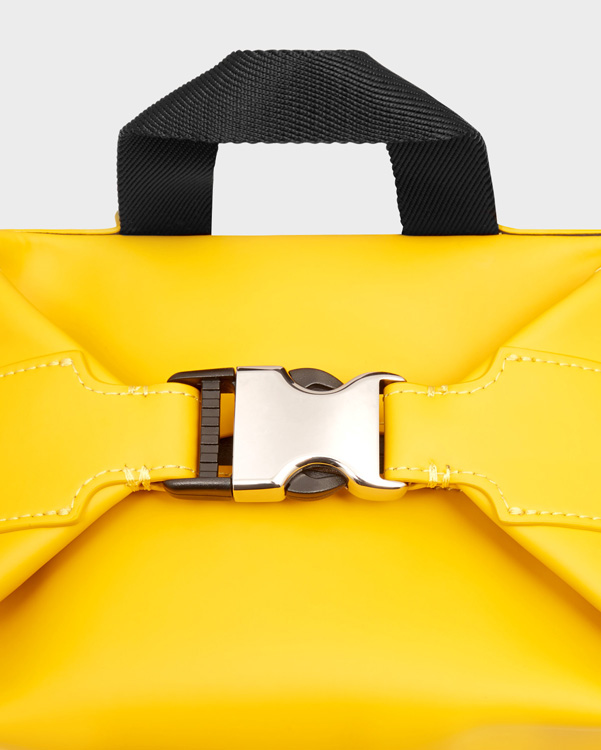  Hunter original mini top clip backpack - rubberised leather : yellow