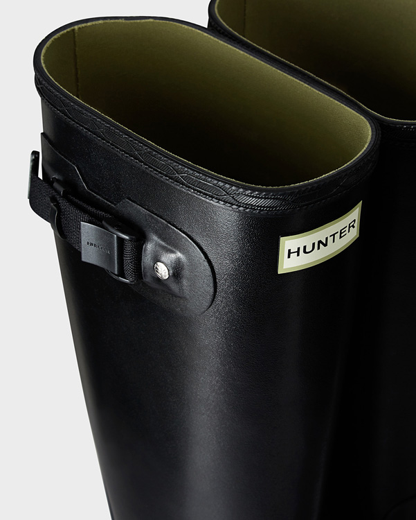  Hunter men's norris field wellington boots : black