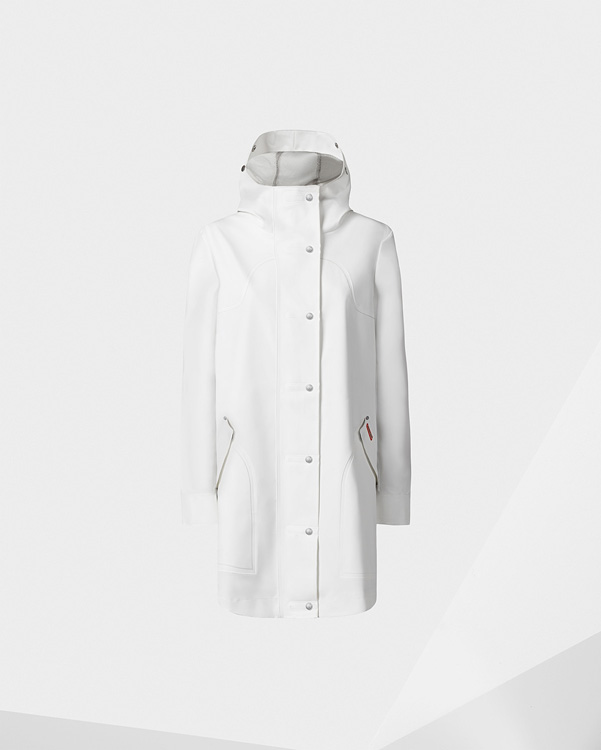  Hunter women's original rubberised hunting coat : white