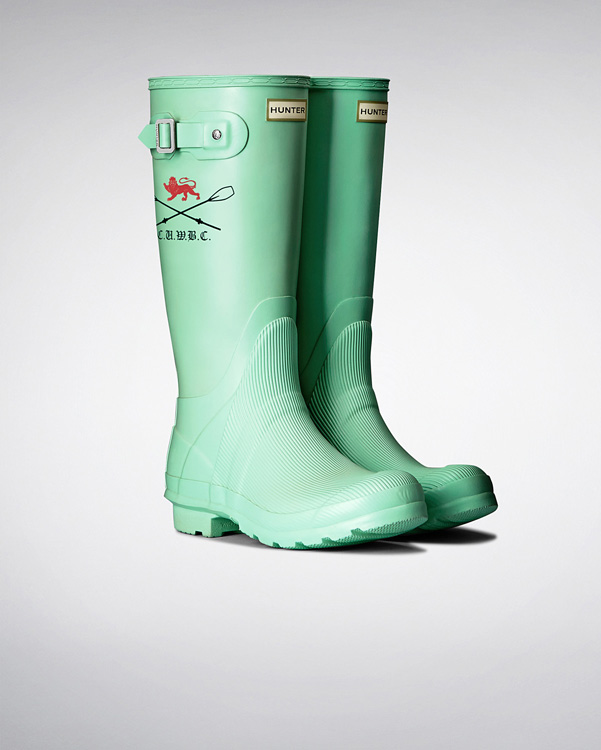  Hunter the official women's cambridge boat race boots : light blue