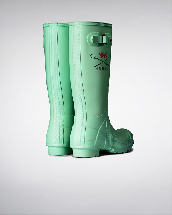  Hunter the official women's cambridge boat race boots : light blue