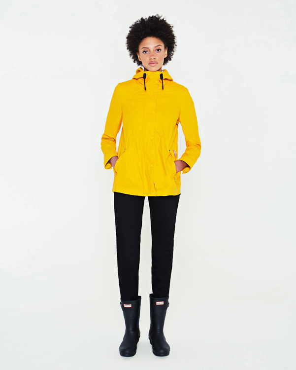  Hunter women's original lightweight rubberised jacket : yellow