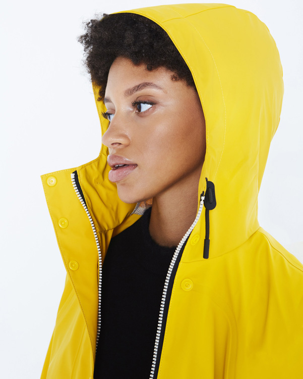  Hunter women's original lightweight rubberised jacket : yellow