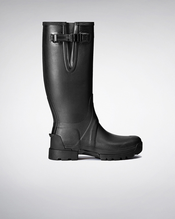  Hunter men's balmoral adjustable 3mm neoprene wellington boots : black