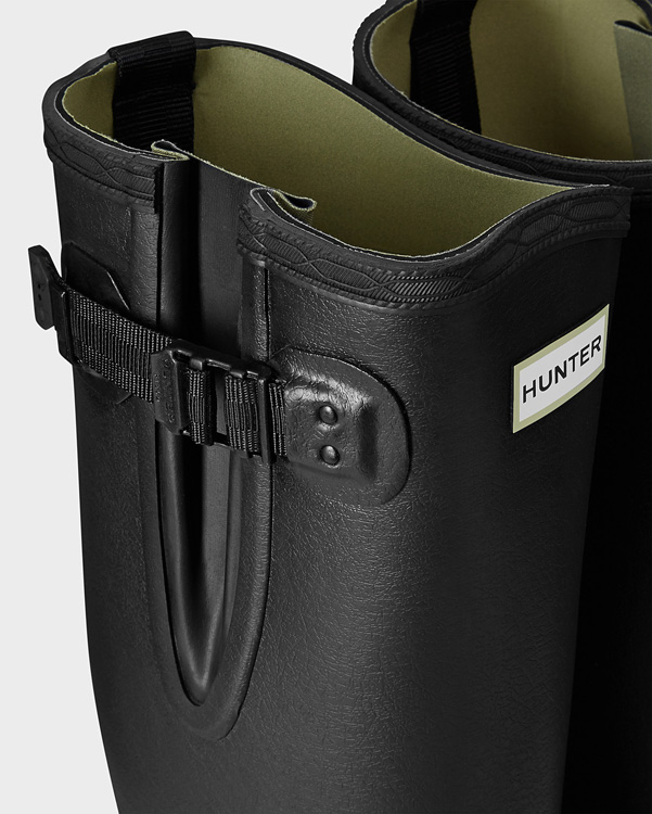  Hunter men's balmoral adjustable 3mm neoprene wellington boots : black