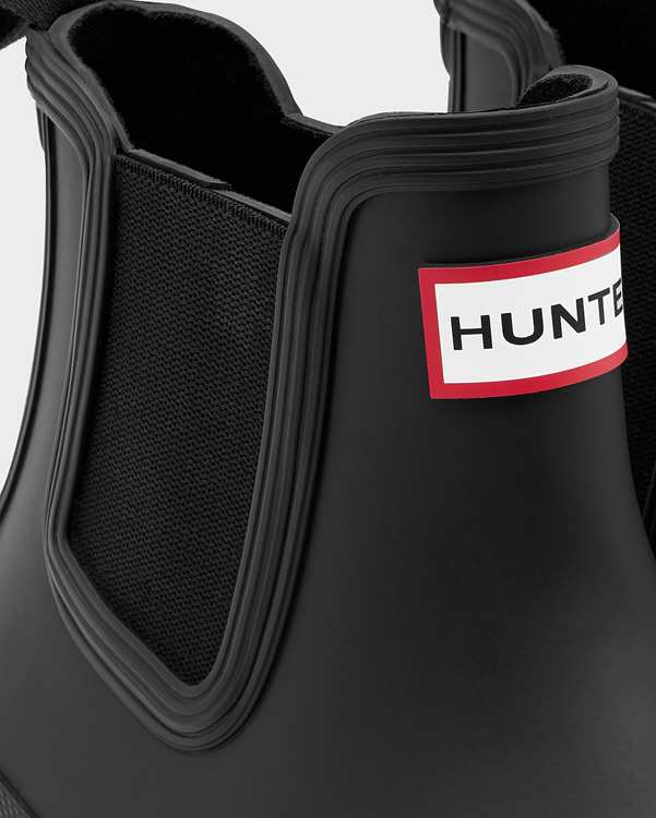  Hunter women's original chelsea boots : black