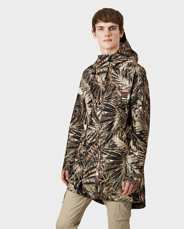  Hunter men's original 3 layer parka : linen green jungle camo