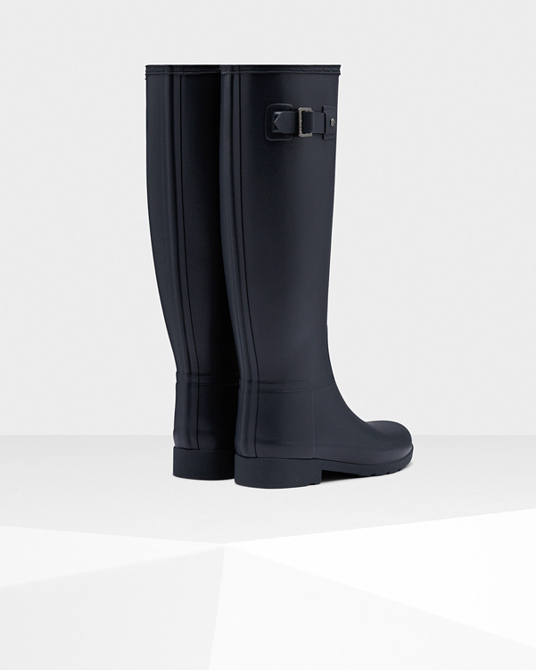  Hunter women's original refined wellington boots : navy