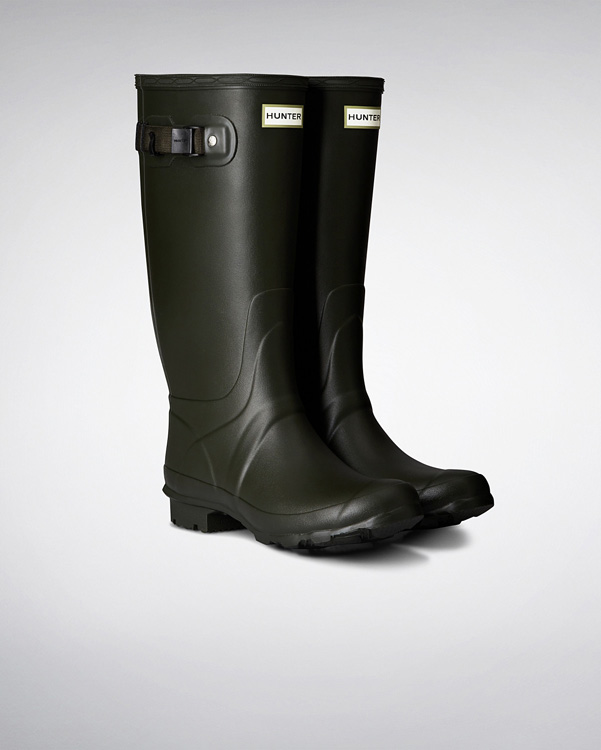  Hunter women's huntress wellington boots : dark olive