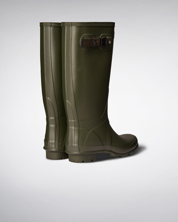  Hunter women's huntress wellington boots : dark olive