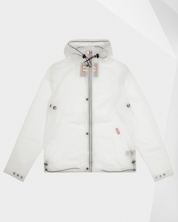  Hunter men's original vinyl windcheater : white