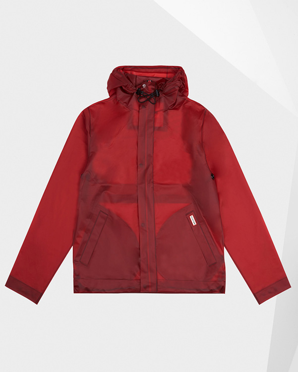  Hunter men's original vinyl windcheater : military red