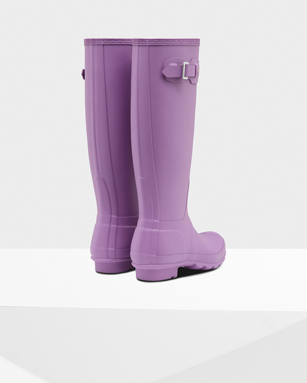  Hunter women's original tall wellington boots : thistle