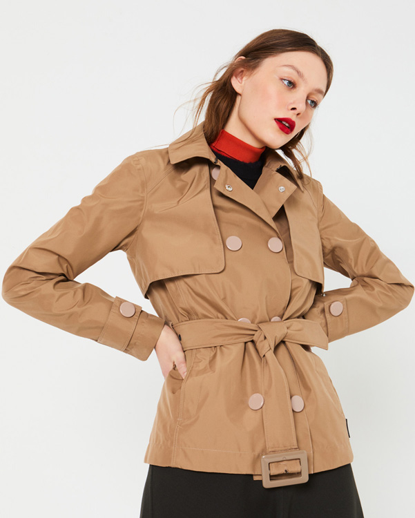  Hunter women's refined trench jacket : pluto