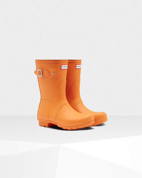  Hunter women's original short wellington boots : marigold