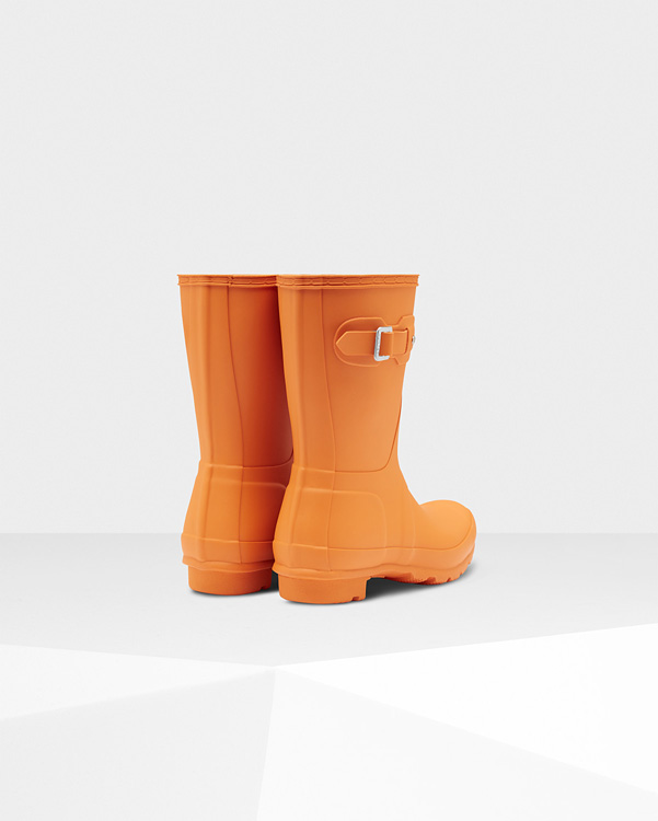  Hunter women's original short wellington boots : marigold