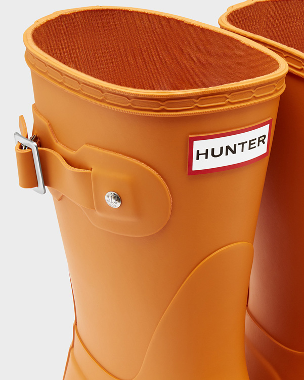  Hunter women's original short wellington boots : marigold