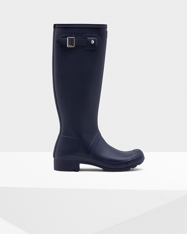  Hunter women's original tour wellington boots : navy