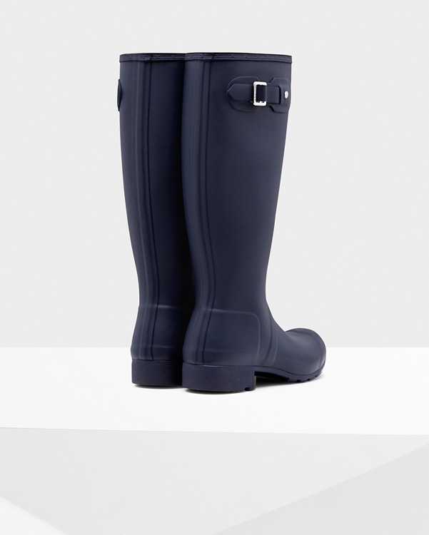  Hunter women's original tour wellington boots : navy