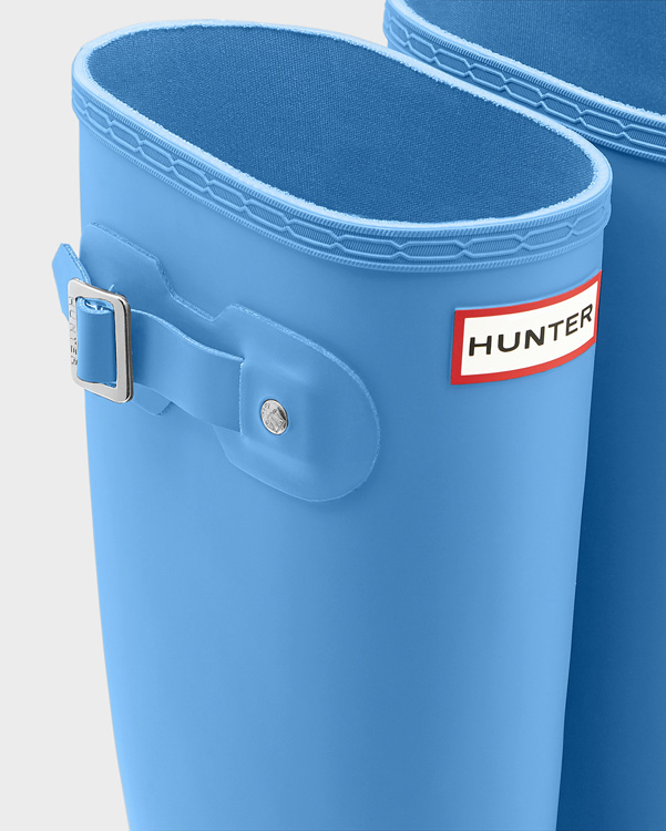  Hunter women's original tall wellington boots : forget me not