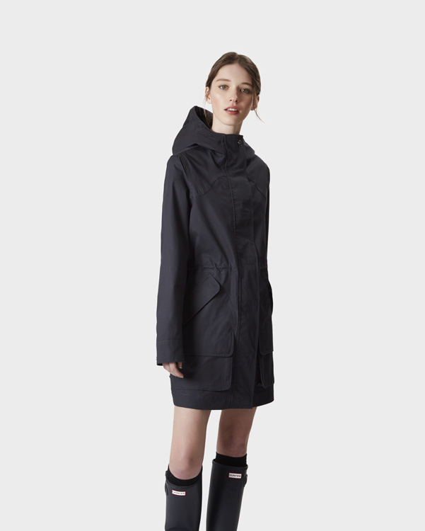  Hunter women's original cotton hunting coat : navy