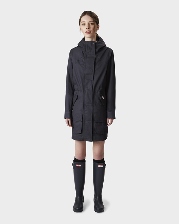  Hunter women's original cotton hunting coat : navy