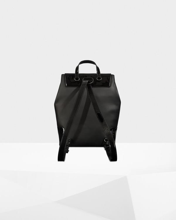  Hunter original refined leather backpack : black