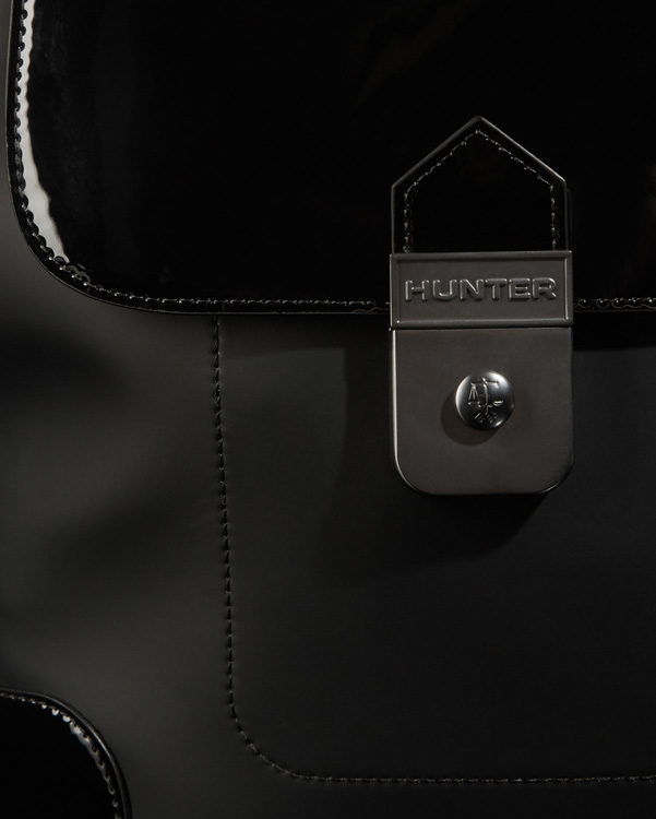  Hunter original refined leather backpack : black