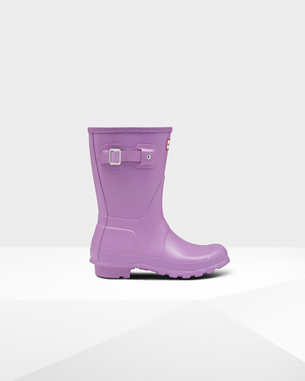  Hunter women's original short wellington boots : thistle