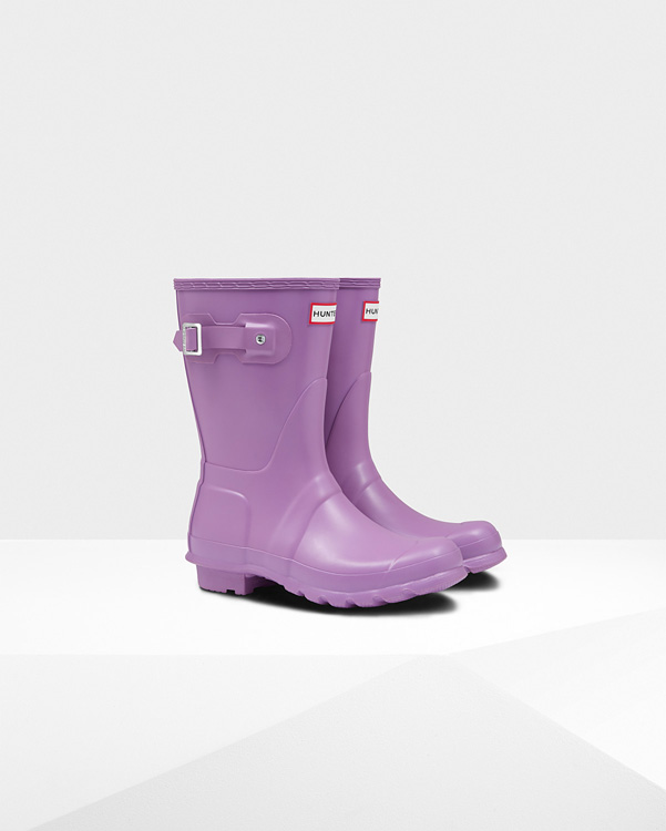  Hunter women's original short wellington boots : thistle