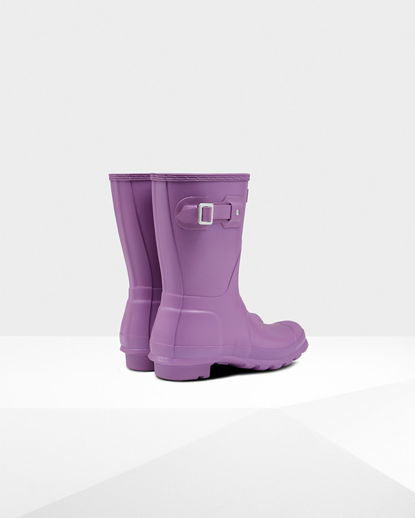  Hunter women's original short wellington boots : thistle