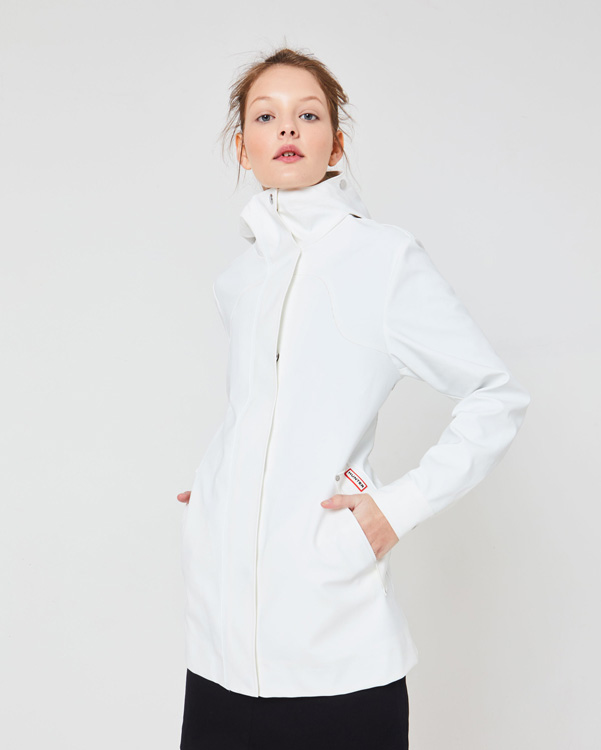  Hunter women's original rubberised smock : white