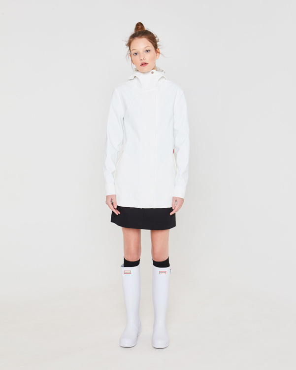  Hunter women's original rubberised smock : white