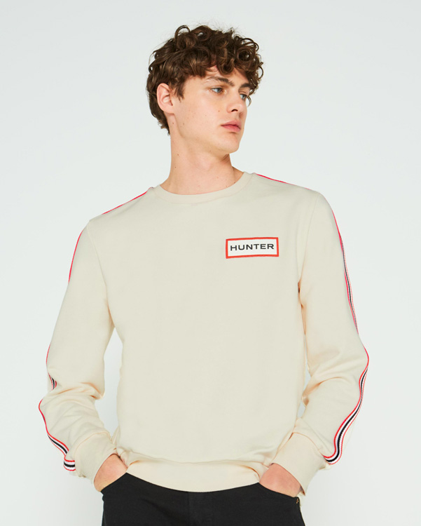  Hunter men's original campus sweatshirt : hunter white