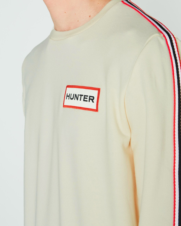  Hunter men's original campus sweatshirt : hunter white