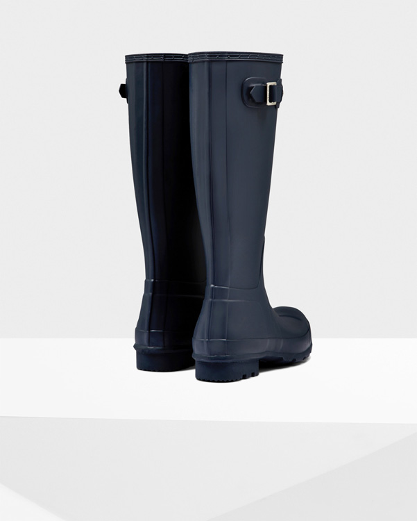  Hunter men's original tall wellington boots : navy