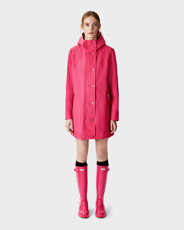  Hunter women's original rubberised hunting coat : bright pink