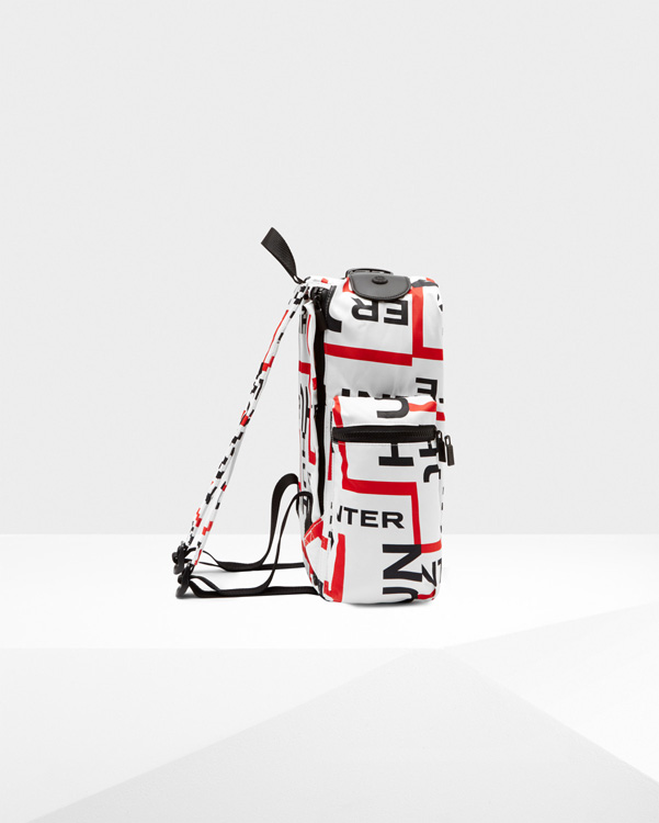  Hunter original exploded logo top clip backpack : exploded logo